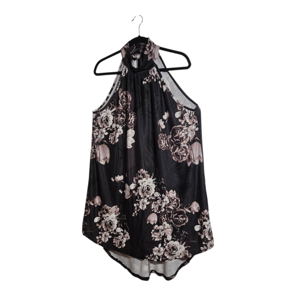 loveu dear Dresses & Skirts - Black And Pink Keyhole Top Size XL